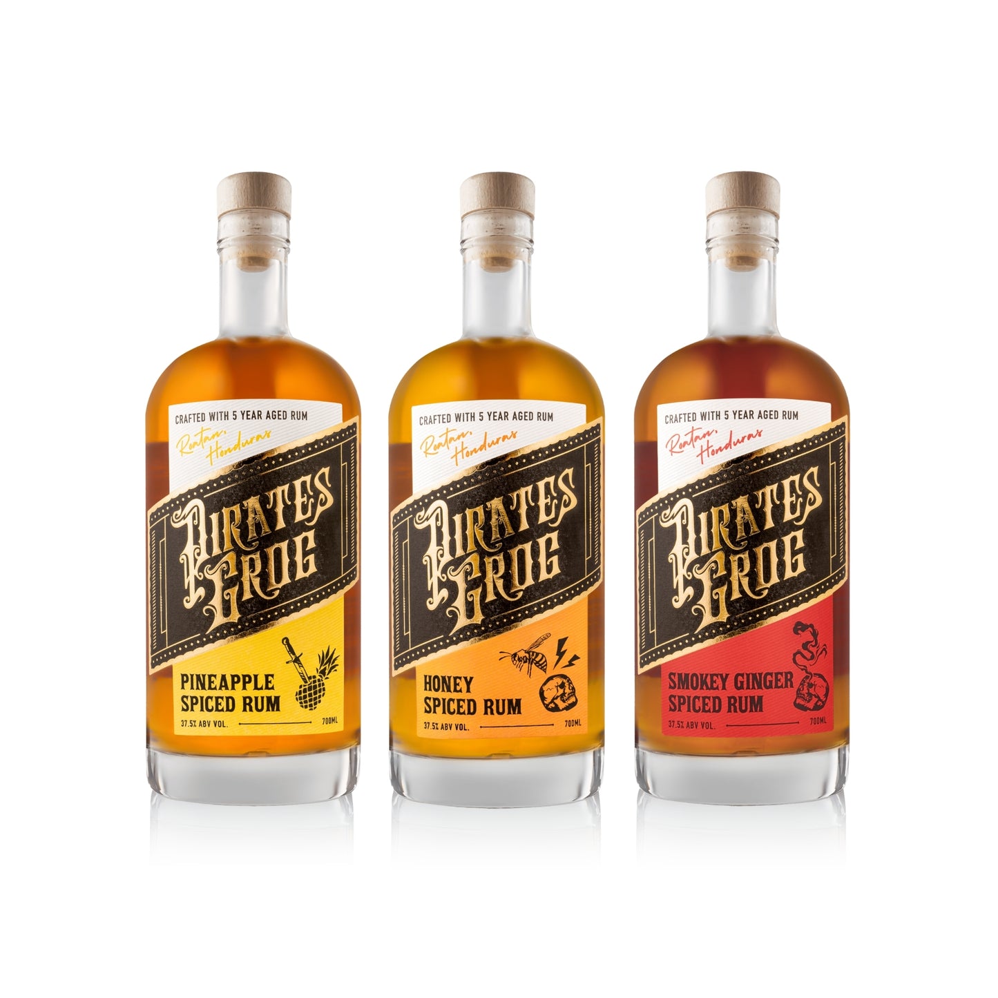 Pirate's Grog - 3 Bottle Tropical Rum Bundle