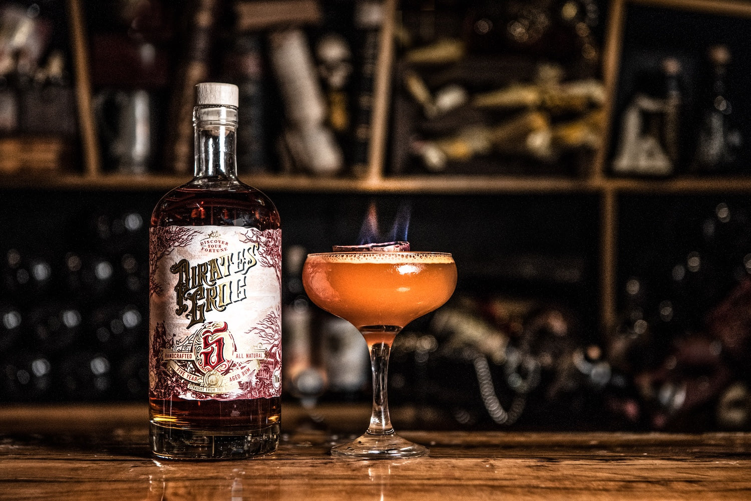 How to make a Pirate Pornstar cocktail using Pirate's Grog 5yr Rum
