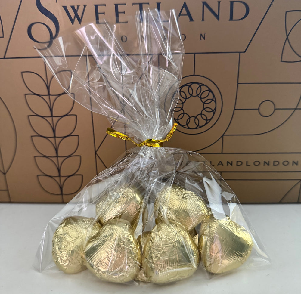 Valentine's Gold Chocolate Hearts