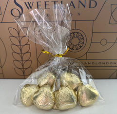 Valentine's Gold Chocolate Hearts
