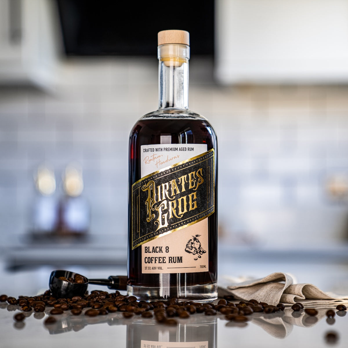 Grogo Rum Pirate's Grog Black 8 Coffee Rum | Premium Aged Rum – Pirate's Grog Rum
