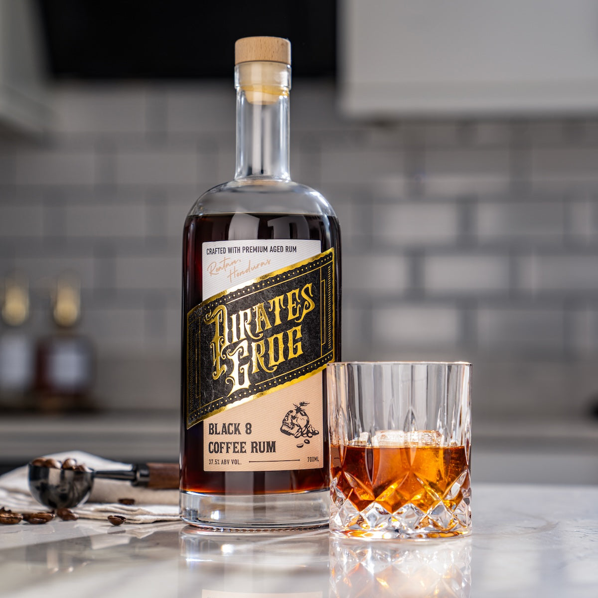 Pirate's Grog Black 8 Coffee Rum | Premium Aged Rum – Pirate's Grog Rum