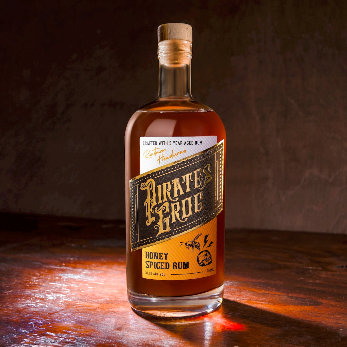 Grogo Rum Pirate’s Grog Honey Spiced Rum | Rich Honey-Infused Premium Rum ...