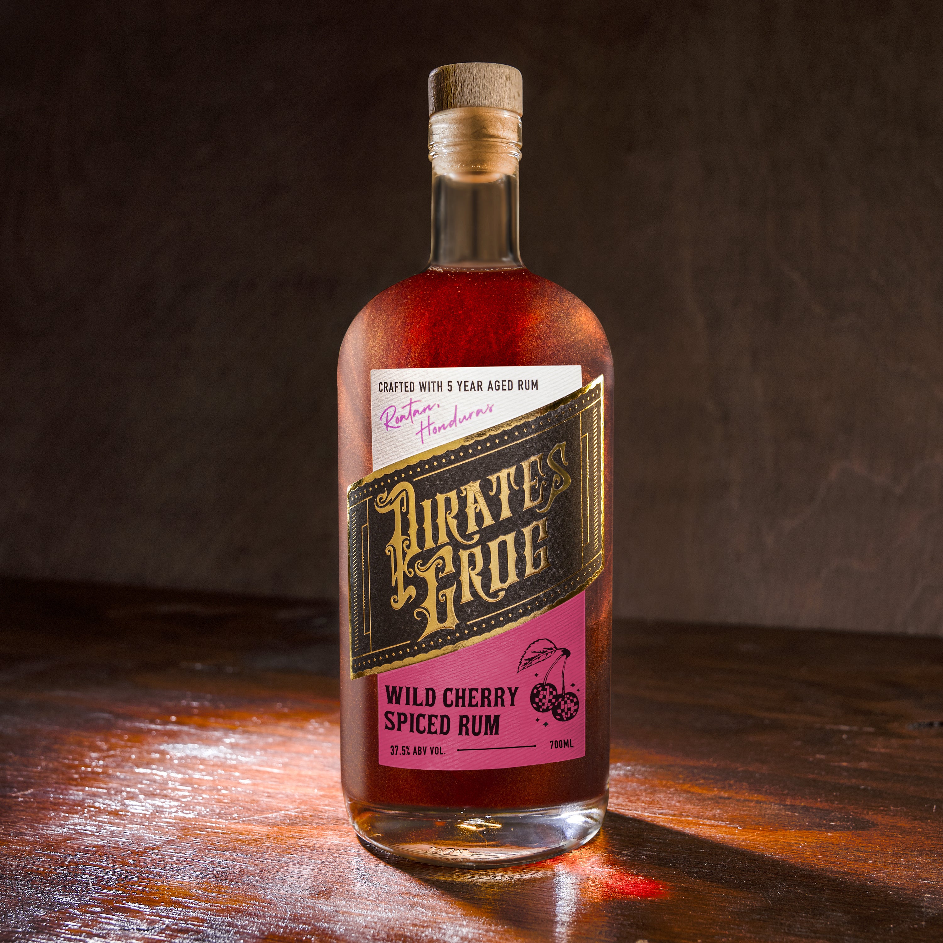 Pirate’s Grog Wild Cherry Rum | Rich & Fruity Premium Flavoured Rum ...