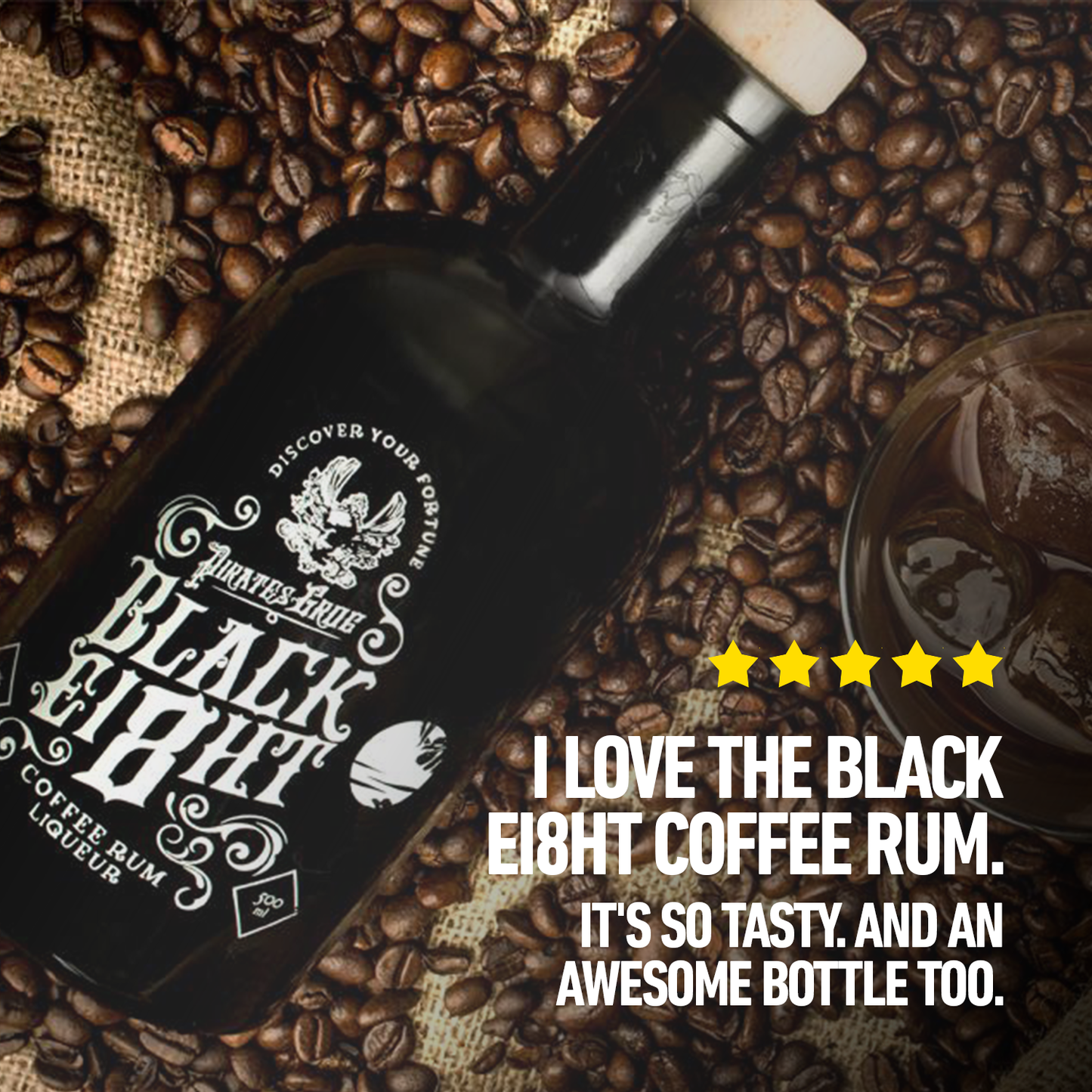 Pirate's Grog - Black 8 Coffee Rum Miniature