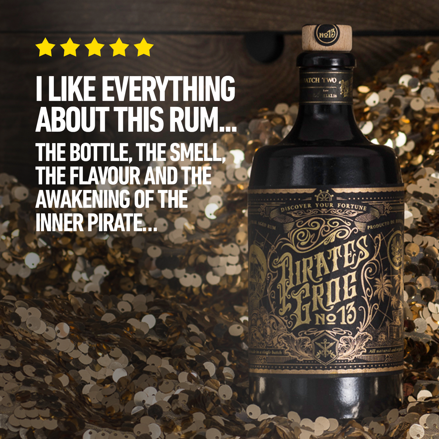 Pirate's Grog No.13 - 13 Year Aged Rum Miniature