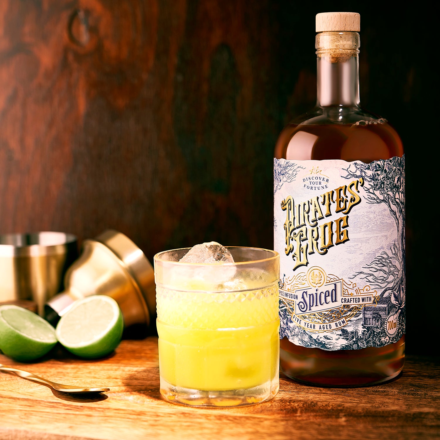 Spiced Rum Gift Set By Pirate's Grog Rum with Personalised Scroll