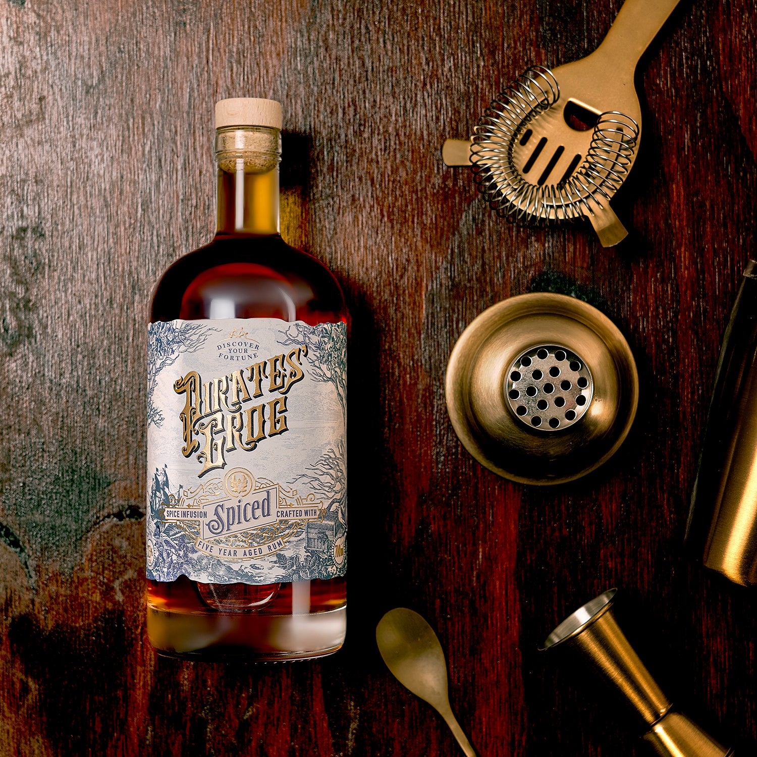 Pirate's Grog Spiced Rum Premium Aged Rum Pirate's Grog Rum